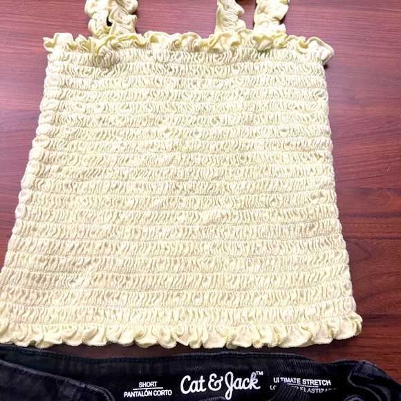 Girls Art Class Target 7/8 Tank and Jean Shorts - Picture 2 of 5